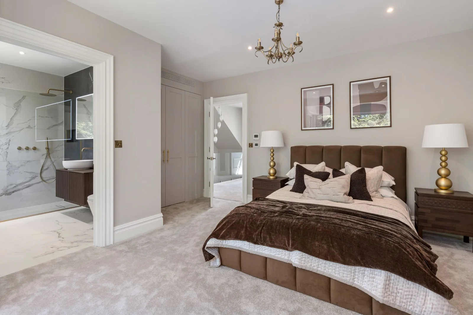 Principal bedroom in the Oak Gate showhome