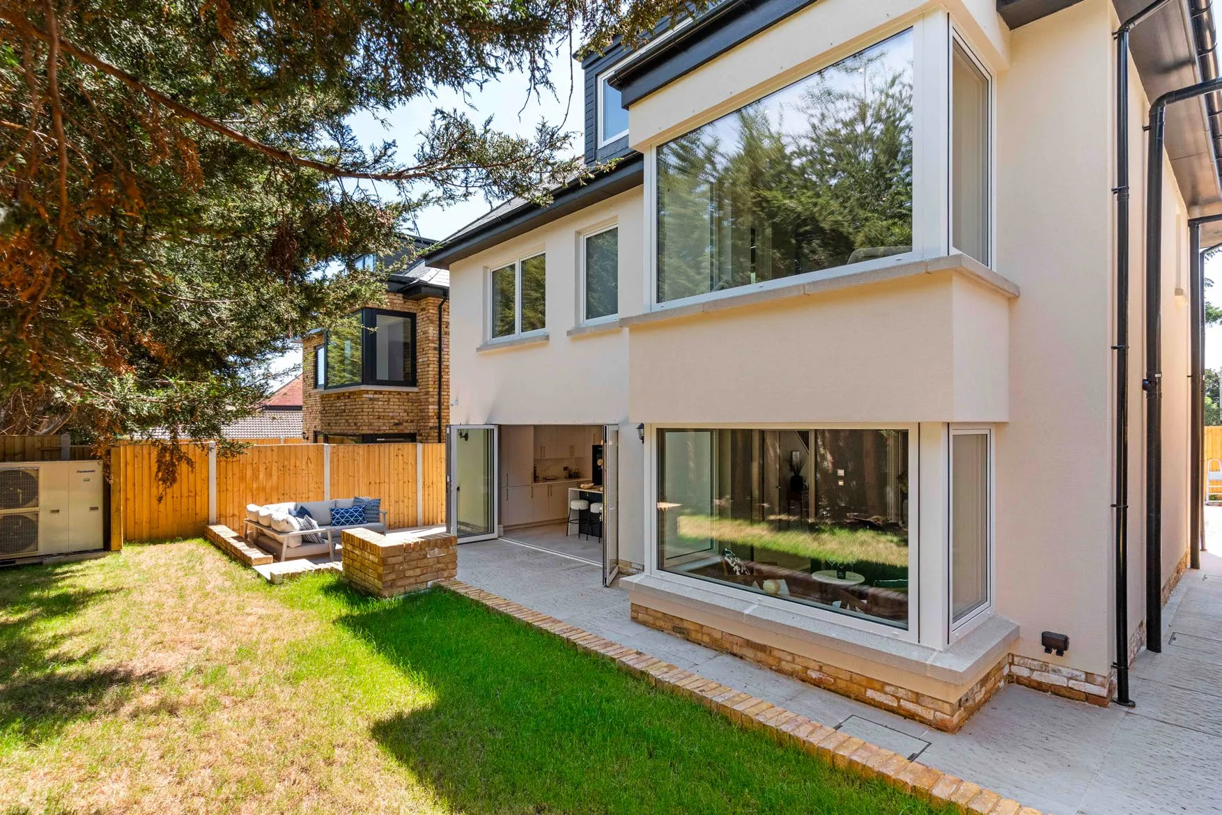 Rear of an Oak Gate home overlooking the private garden