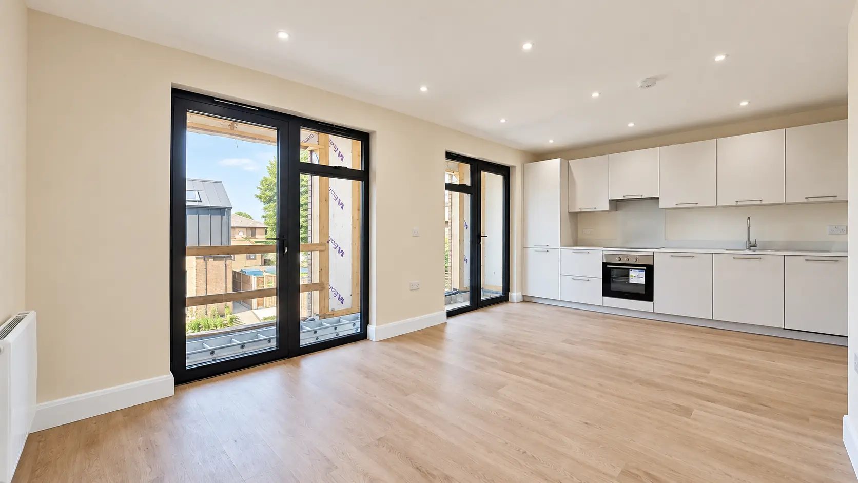 First Floor Apartment open-plan living space